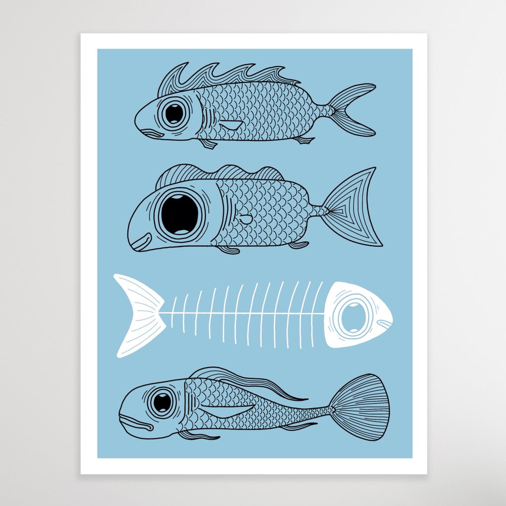 One Fish Three Fish Print