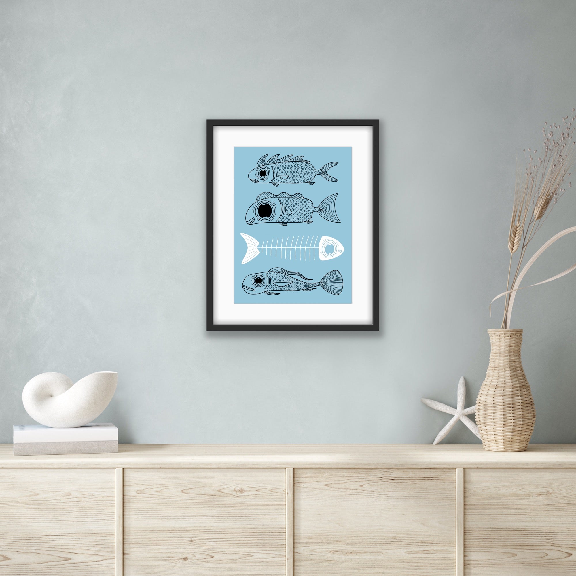 One Fish Three Fish Print