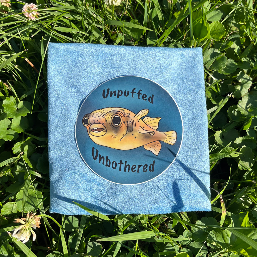 Unpuffed Unbothered Sticker