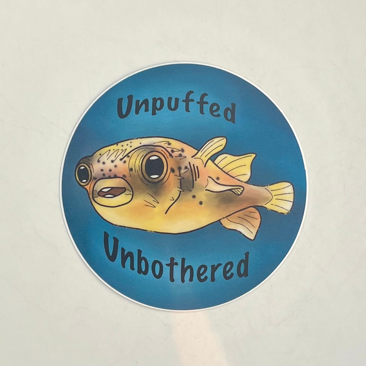 Unpuffed Unbothered Sticker