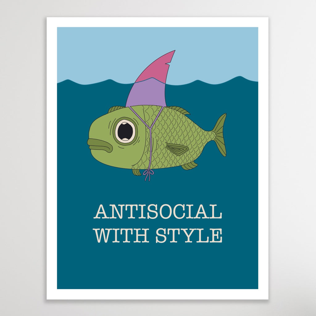 Antisocial With Style Print