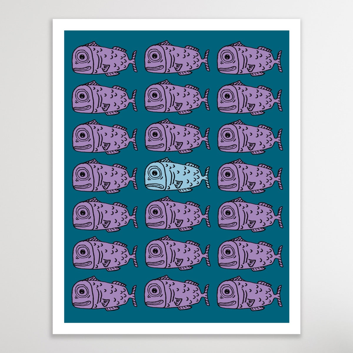 Gus In The Crowd Print