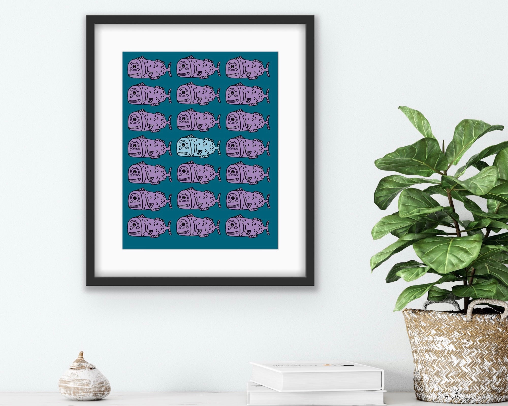 Gus In The Crowd Print