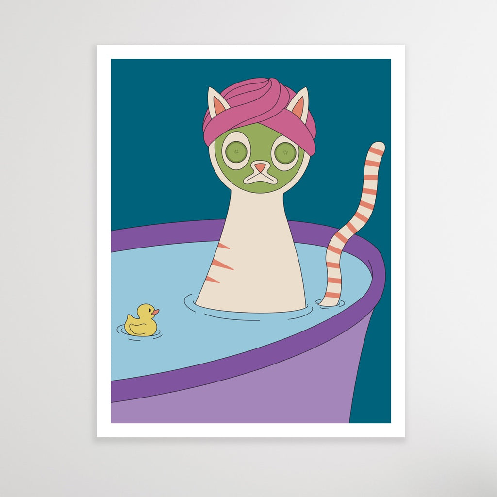 Whiskers' Wellness Day Print