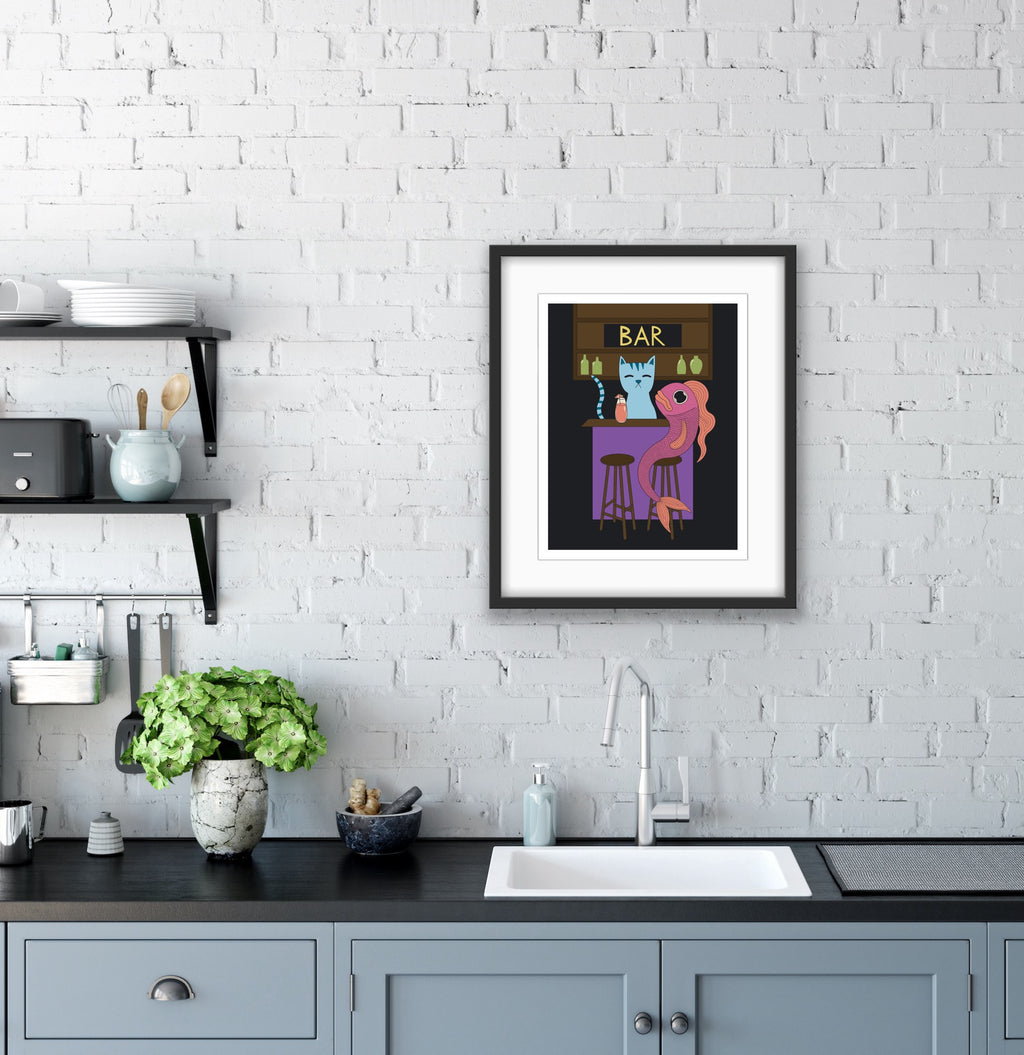 Catfish Cantina Print