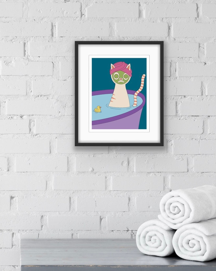 Whiskers' Wellness Day Print